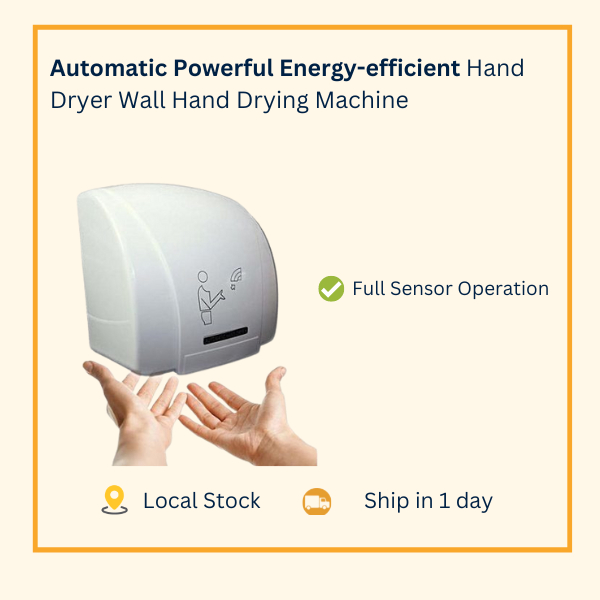 Wall Mounted Automatic Powerful Energyefficient Hand Dryer Wall Hand