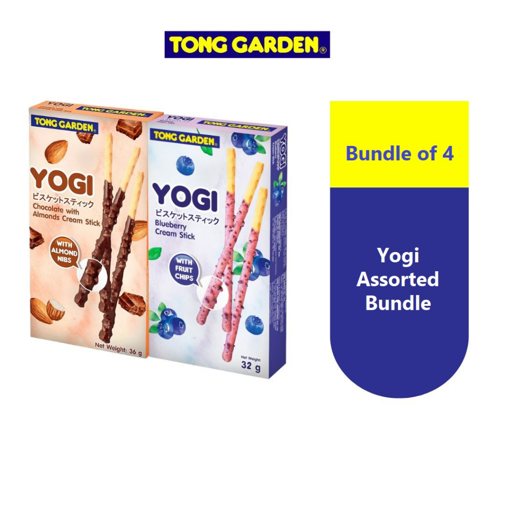 Tong Garden YOGI Almond Chocolate with Cream & Blueberry Cream [Bundle