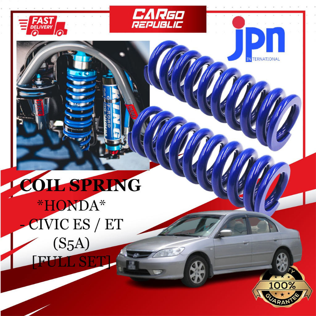 JPN Coil Spring Honda Civic ES / ET (S5A) [Full Set] (Front & Rear) 100 ...