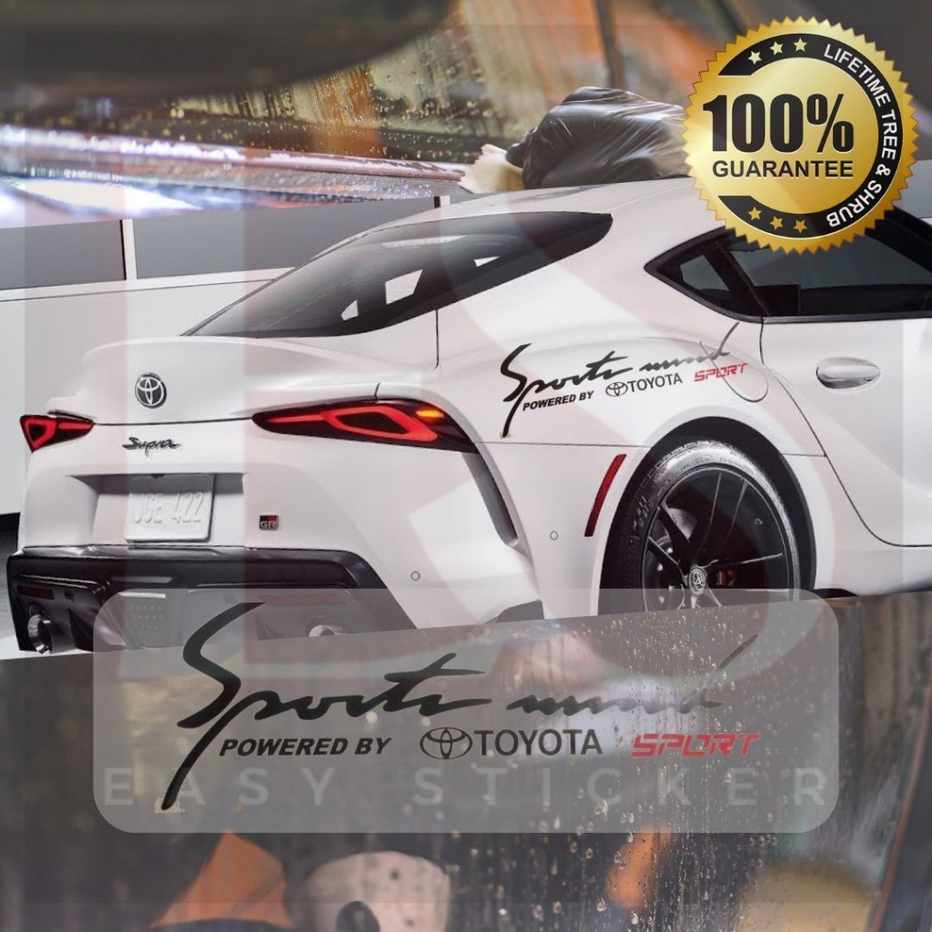 NEW Design Sport Mind Car Sticker Toyota Vios Camry Cross Rav CHR Hilux ...