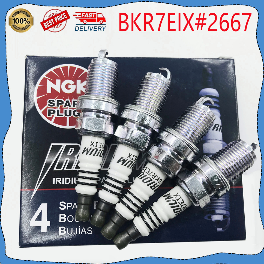 【4PCS】BKR7EIX NGK SPARK PLUG IRIDIUM Avanza Myvi 05 Wira Satria Waja