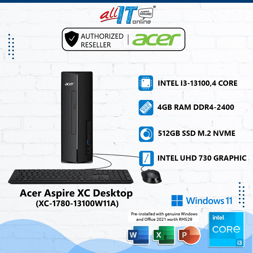 Acer Aspire XC 1760/1780 (Intel i512400/i313100) Preinstall MS