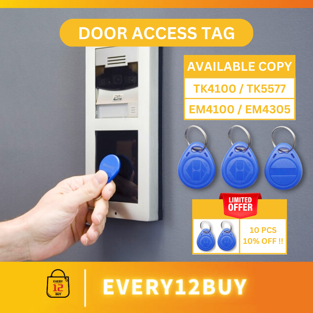 10pcs 125khz RFID EM4100 4305 ID CARD KEY TAG KEYCHAIN ID Proximity