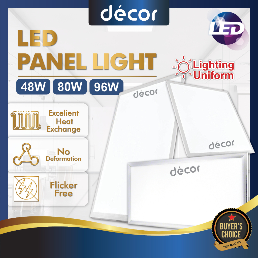 LED Backlit Panel Light Office Lighting Panel Lamp 600x600 48W 1200x600 ...