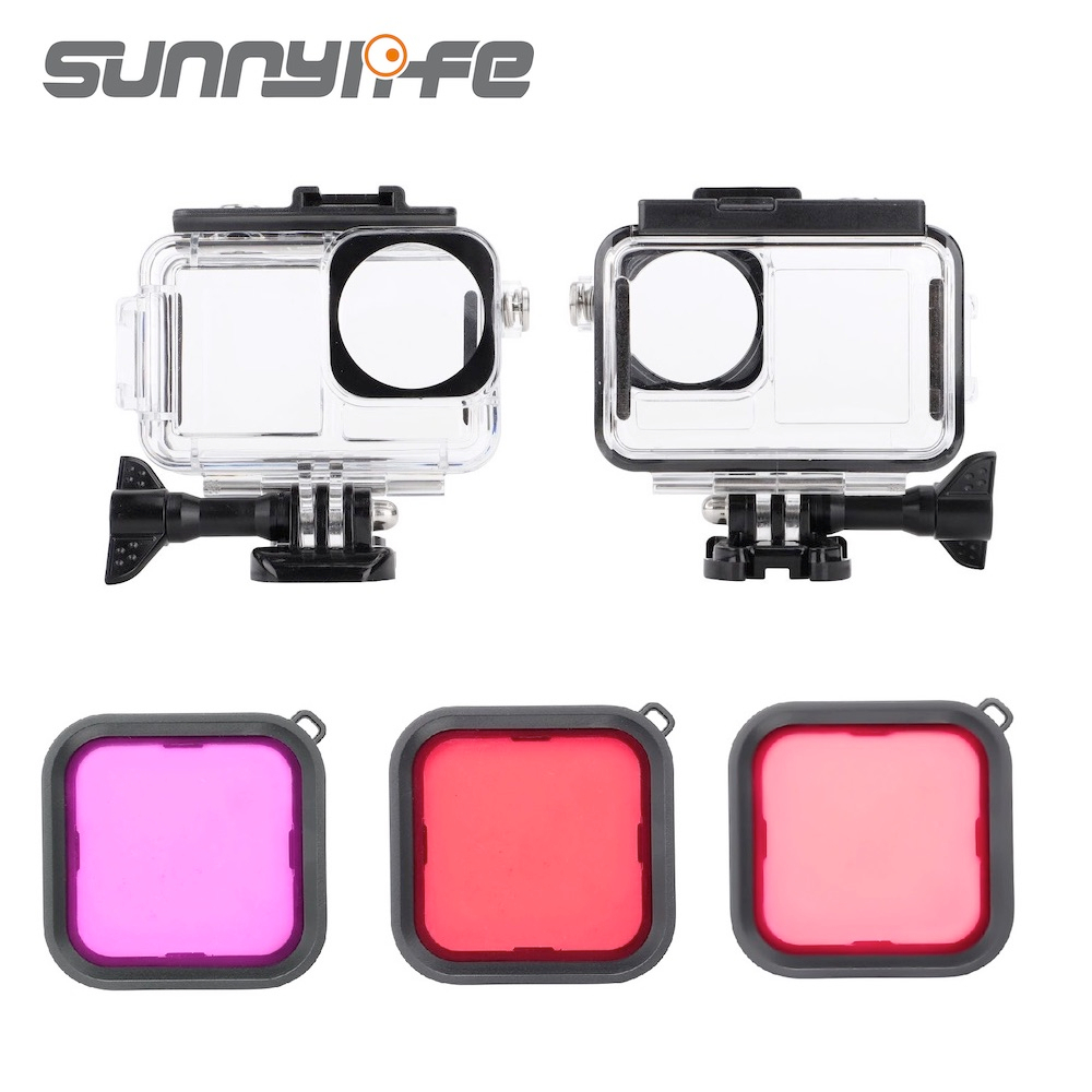 For DJI Osmo Pocket 3 BRDRC 40m Depth Waterproof Case Diving Housing Cover Transparent Handle