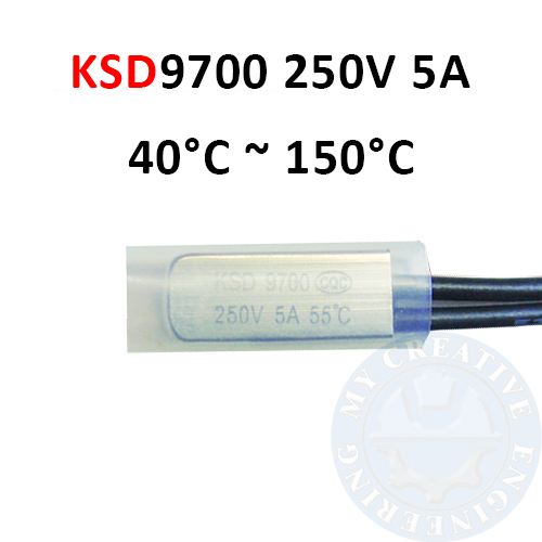 2 Pezzi KSD9700 Interruttore Di Controllo Della Temperatura Normalmente Chiuso Termostato Protettore Termico 70 95248720