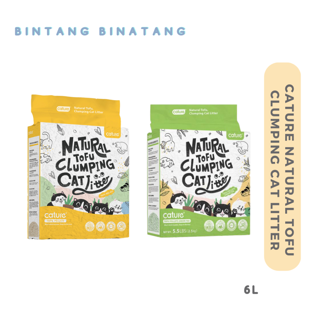 CATURE NATURAL TOFU CLUMPING CAT LITTER 6L/18L | Shopee Malaysia