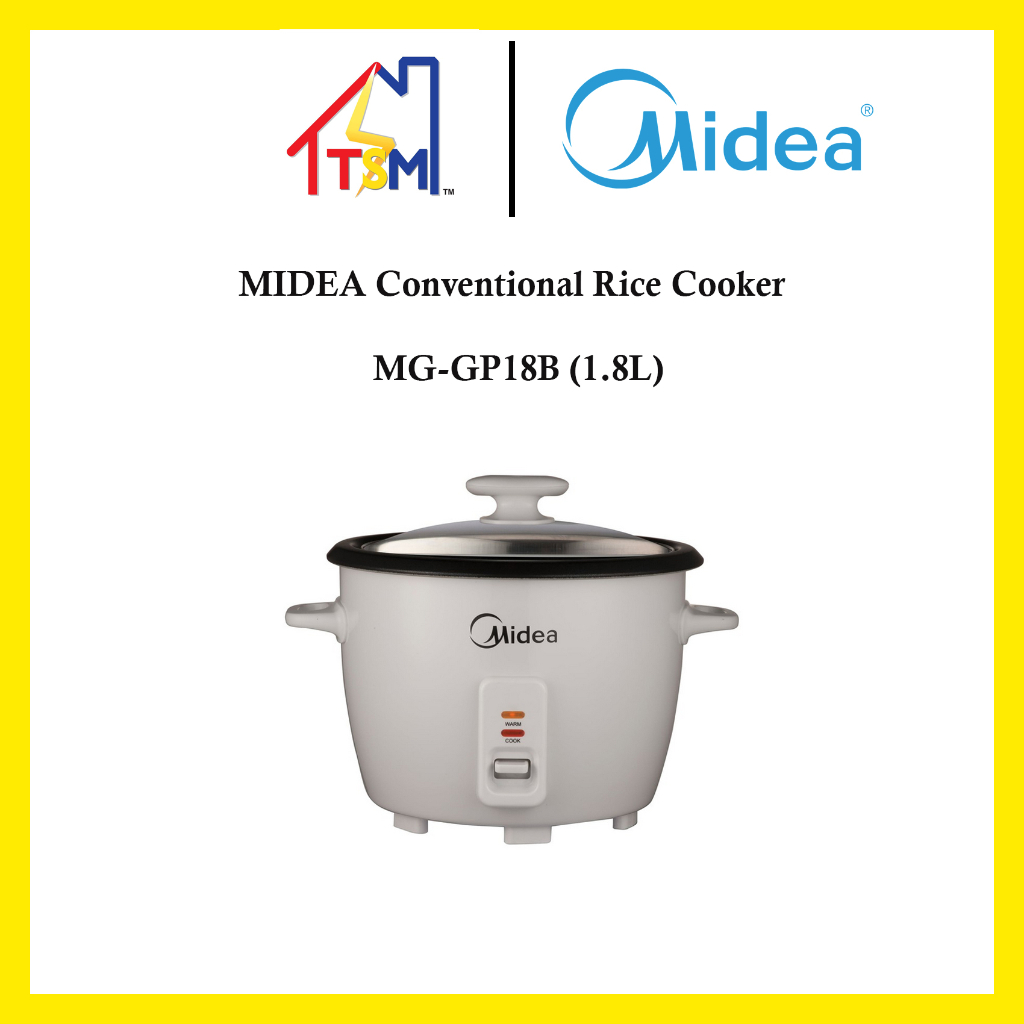 MIDEA Conventional Rice Cooker MGGP18B (1.8L) Shopee Malaysia