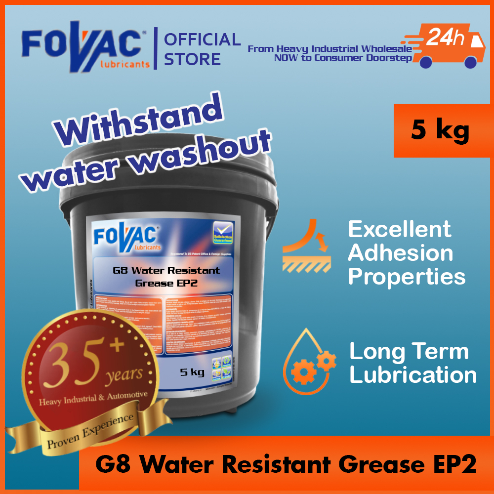 FOVAC G8 Water Resistant Grease EP2/ Wetduty Grease/ Marine Grease