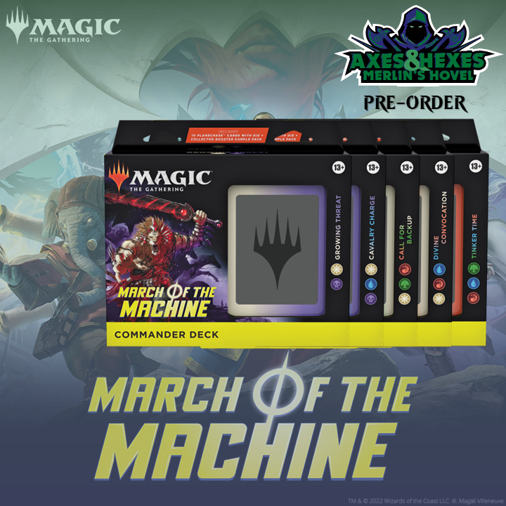 Magic The Gathering March of the Machine Commander Deck + Collector Booster Sample Pack (5