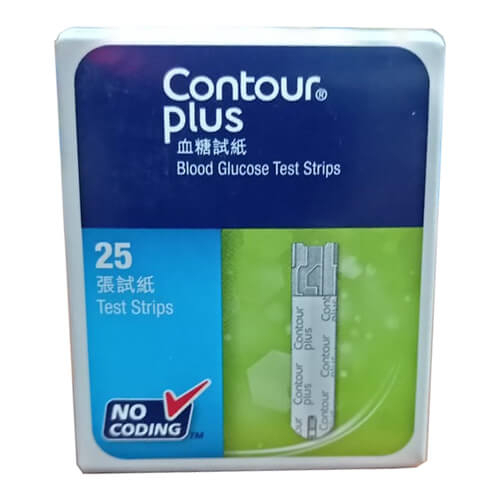 CONTOUR PLUS BLOOD GLUCOSE TEST STRIPS 25'S Shopee Malaysia