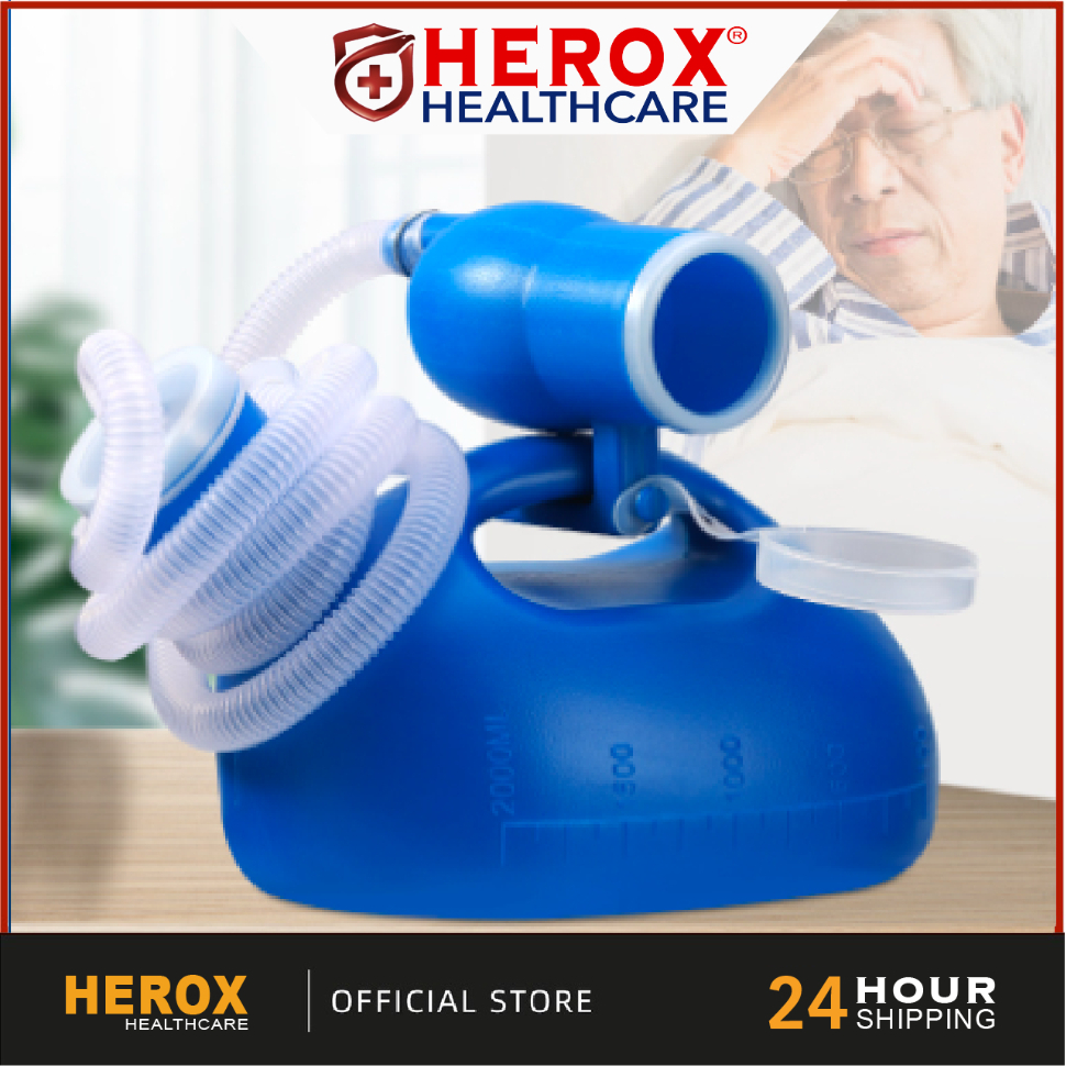 HEROX 2000ML 4PCS FULL SET 2 Way Large Capacity Tube Urinal with Hose