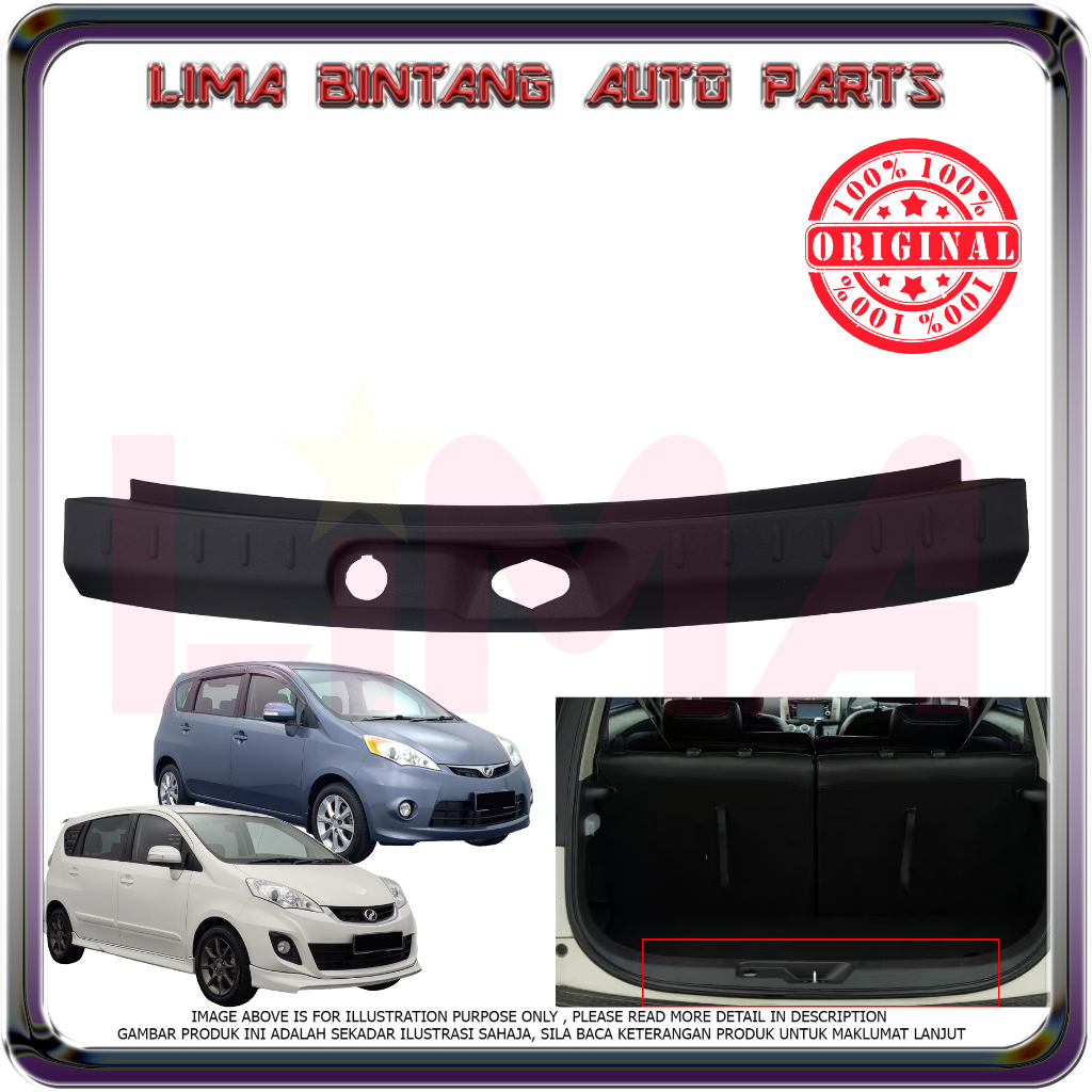Perodua Alza Rear Bonnet Boot Trunk Trim Cover *Original* (2009-2021 ...