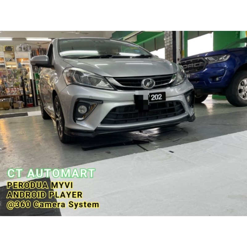 PERODUA AXIA/MYVI ANDROID PLAYER 3D 360 BIRD VIEW + 4 SIDE DVR VIDEO