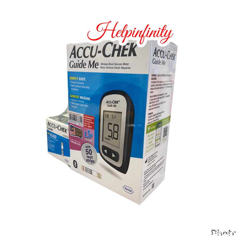 AccuChek Guide ME Meter FREE 50s Test Strips / AccuChek Guide Meter / AccuChek Guide Strips