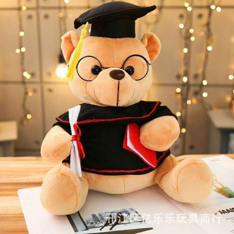 18cm Spectacle Graduation Bear Spec Convocation Plush Toy Soft Stuffed ...