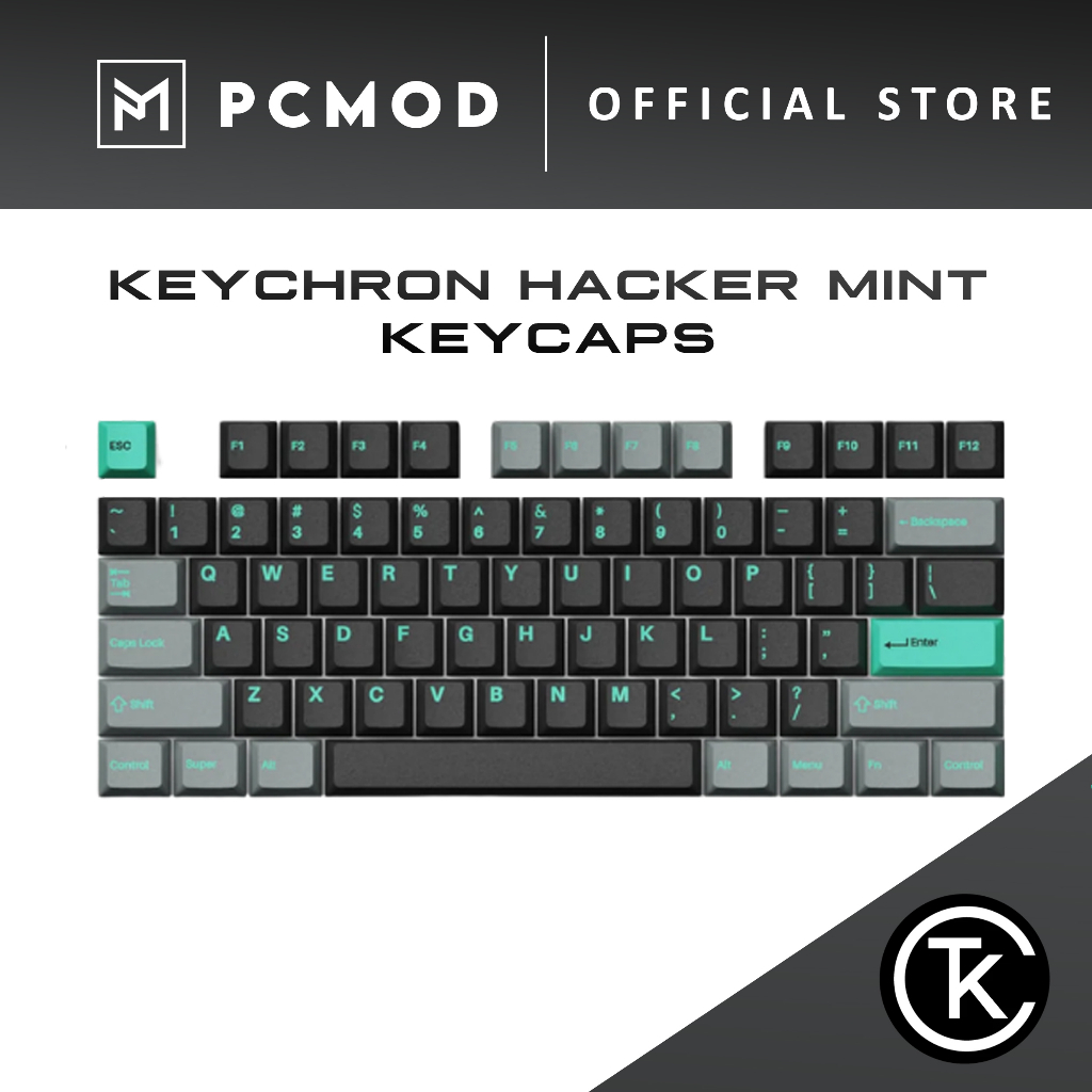 Keychron Hacker Mint Cherry Profile Keycaps PCMOD x KEYMOD Shopee Malaysia