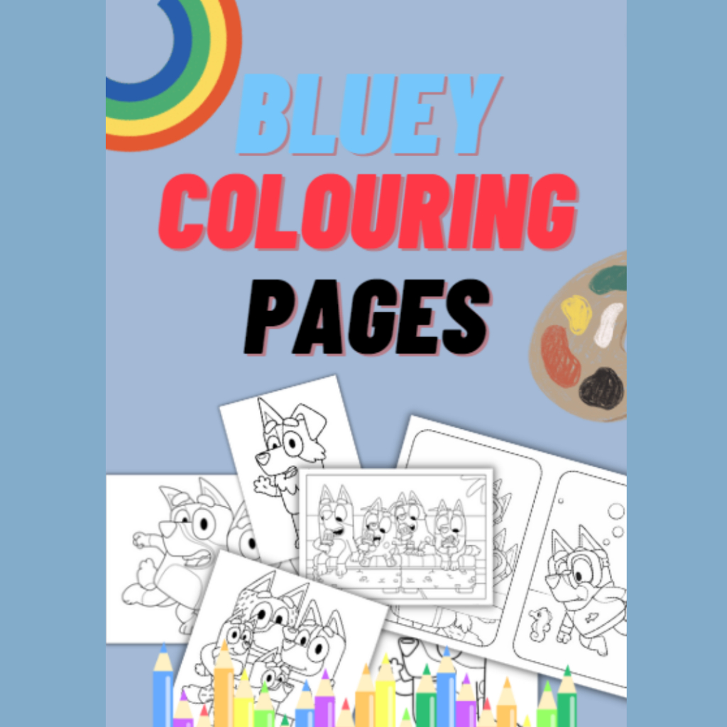 Bluey colouring pages / bluey activity book/ instant printable digital ...
