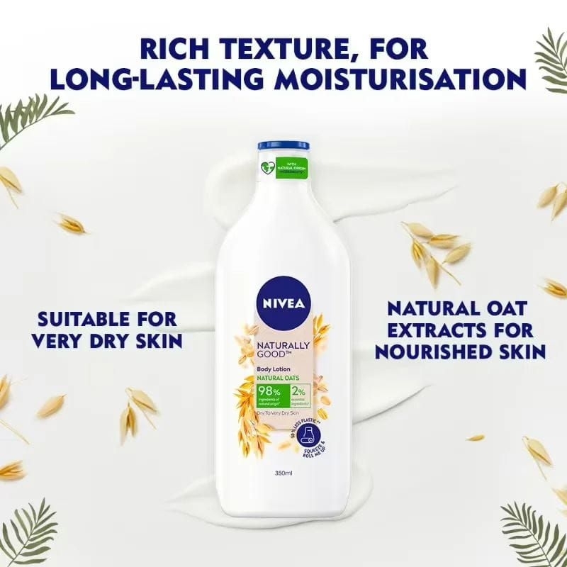 NIVEA Naturally Good Organic Oat & Nourishment Body Lotion 350ml