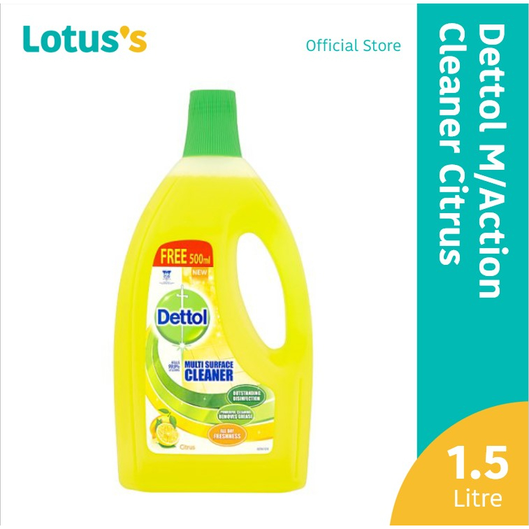 Dettol 4 In 1 Fresh Citrus Fragrance Disinfectant Multi Action Cleaner