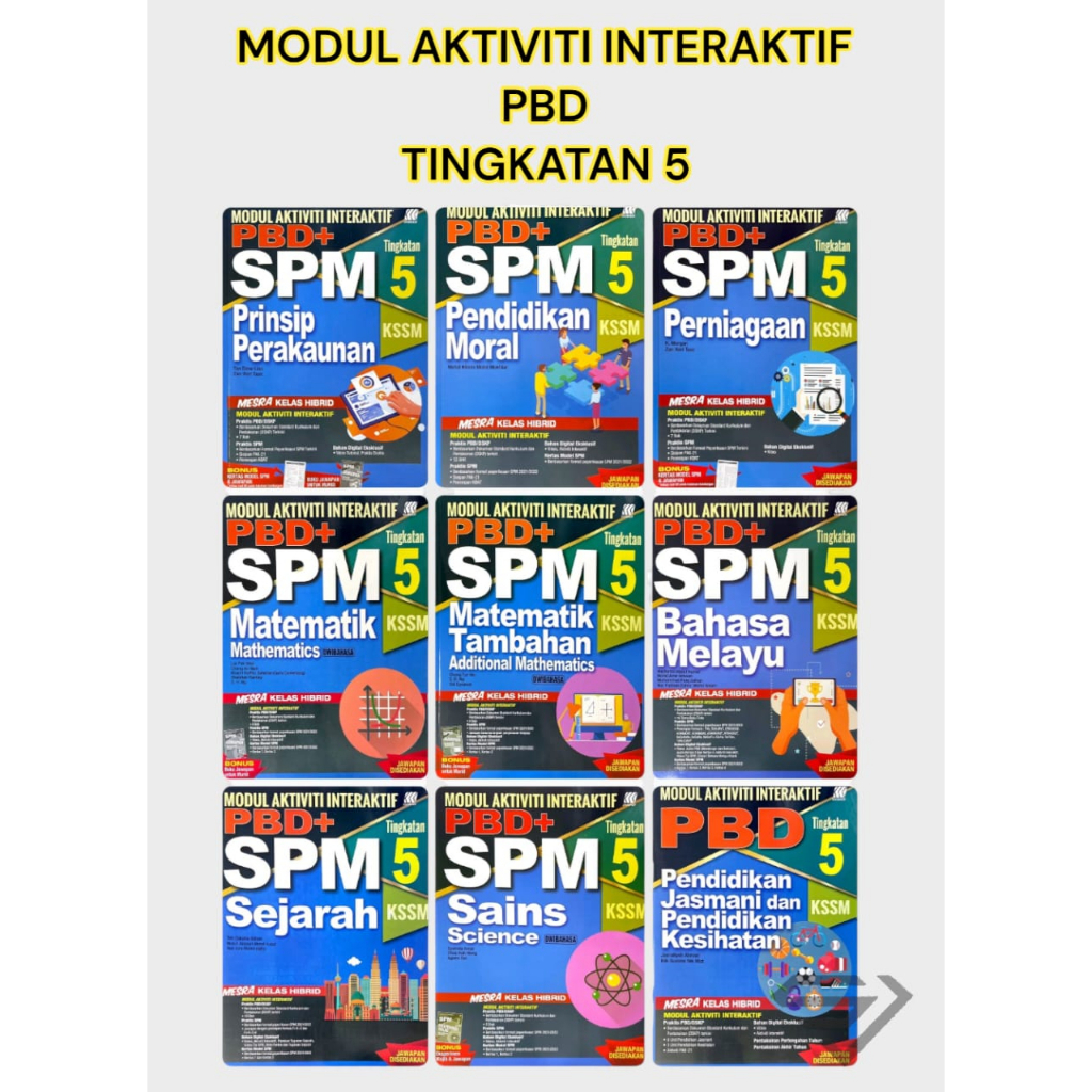 MODUL AKTIVITI INTERAKTIF PBD TINGKATAN 5 SASBADI 2023 | Shopee Malaysia