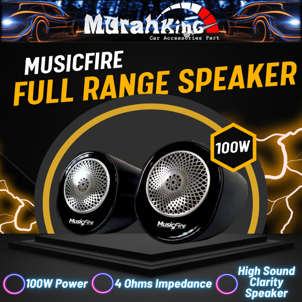 MusicFire 2 Inch Car Full Range Speaker Mid Range Speaker Car Speaker ...