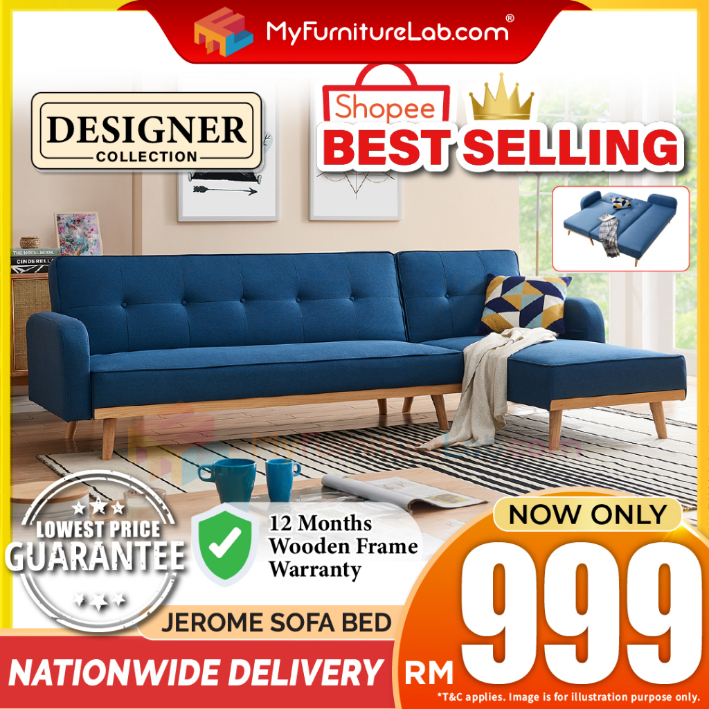 【ready Stock】𝐌𝐘𝐅𝐔𝐑𝐍𝐈𝐓𝐔𝐑𝐄𝐋𝐀𝐁®jerome King Size Sofa Bed Sofa Murah Foldable Sofa Home Living 