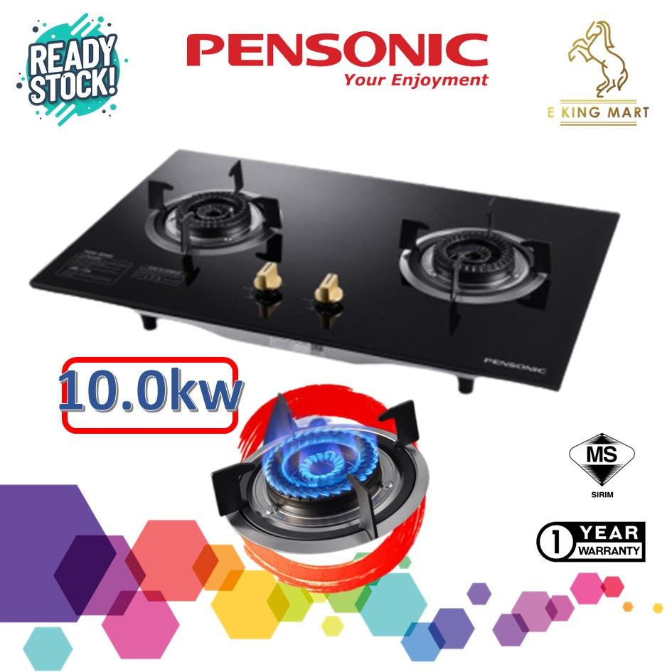 Pensonic BuiltIn BLACK Glass Hob Gas Stove Gas Cooker PGH425G 3