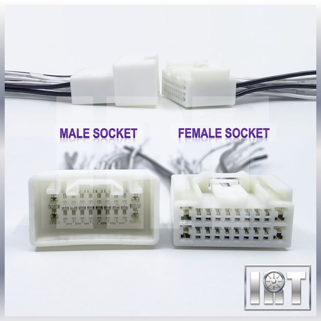 20 Pin Car Radio Player Socket Soket Kereta Dashboard Connector Wiring