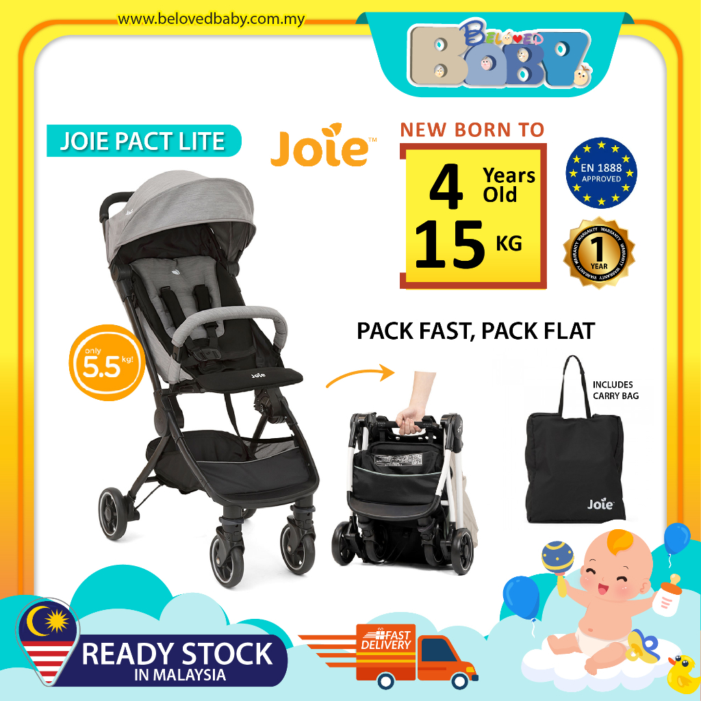 Joie pact lite 2024 stroller grey flannel