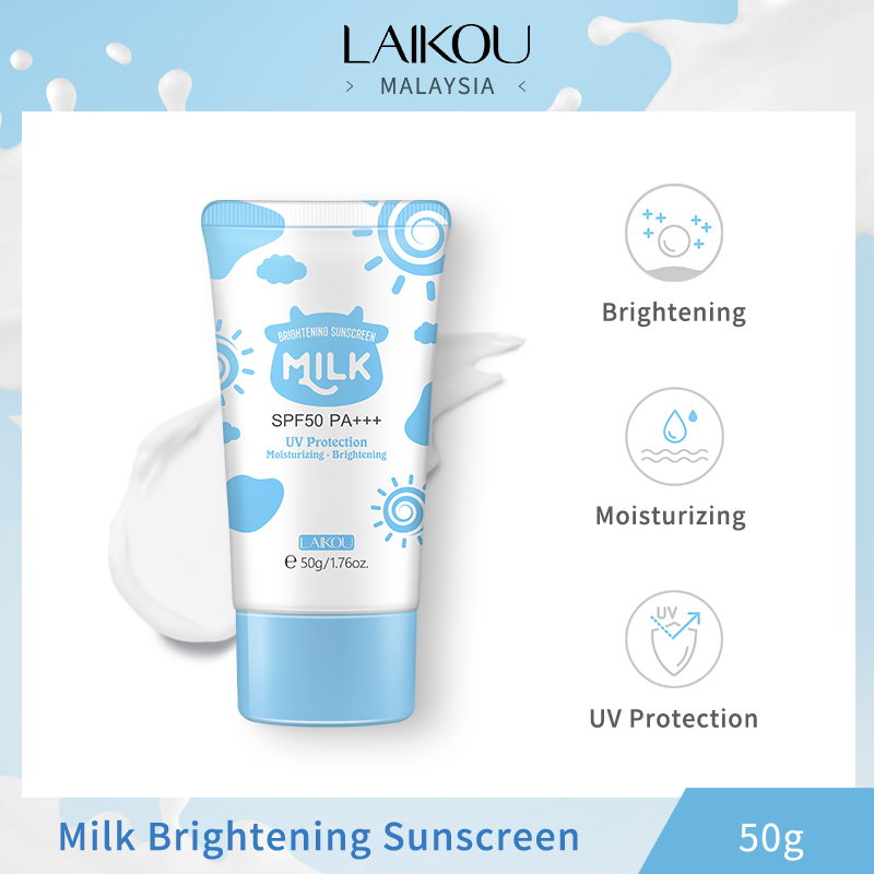 Laikou Milk Mousse Cleansing Foam Brightening Face Wash (120ml ...