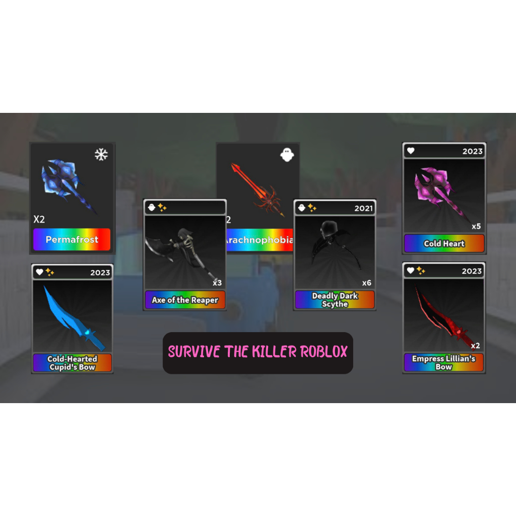 SURVIVE THE KILLER ROBLOX ALL KNIVES Shopee Malaysia
