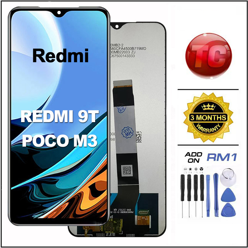Lcd Redmi 9t 9 Power Note 9 4g Poco M3 Compatible For Original Glass Touch Screen Digitizer 2664