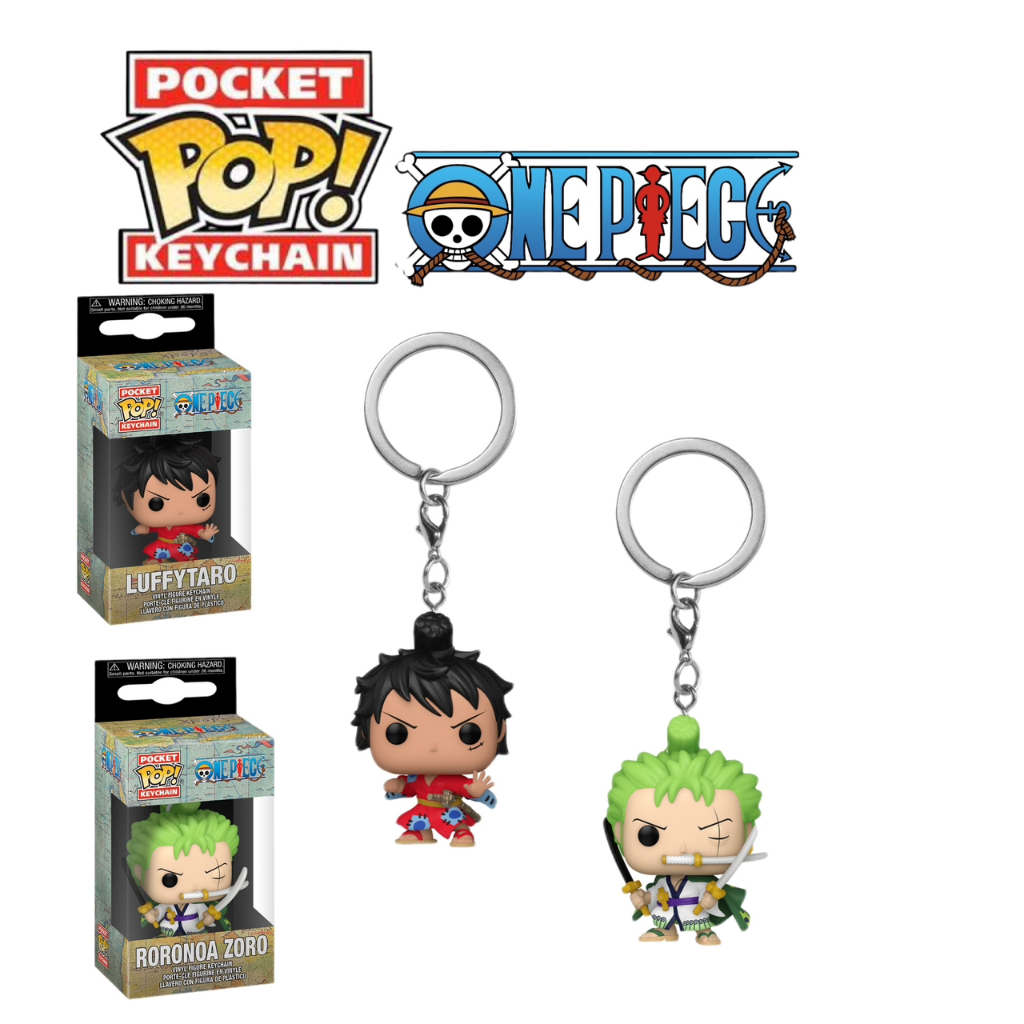 Funko Pocket Pop Keychain One Piece Roronoa Zoro & Luffytaro