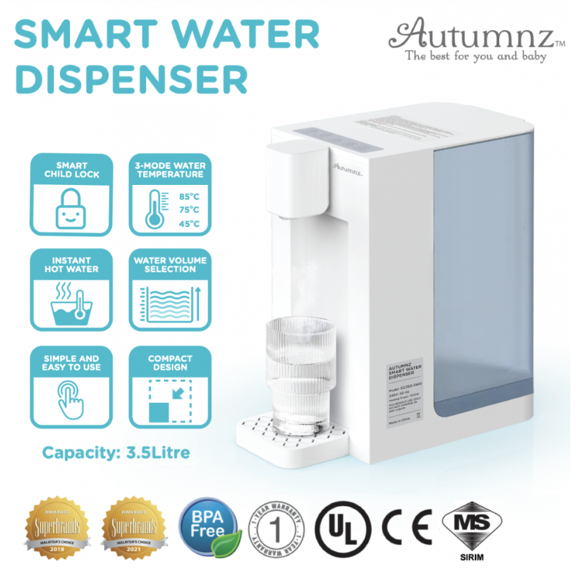 Original Autumnz SMART Water Dispenser 3.5L Water Heater Dispenser
