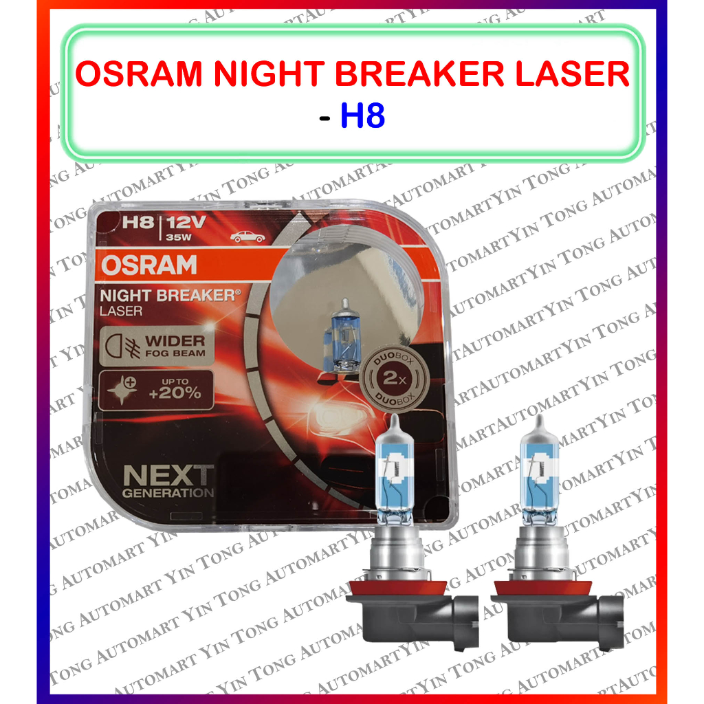 Osram H3 Night Breaker Laser Bulb - +150% Brightness