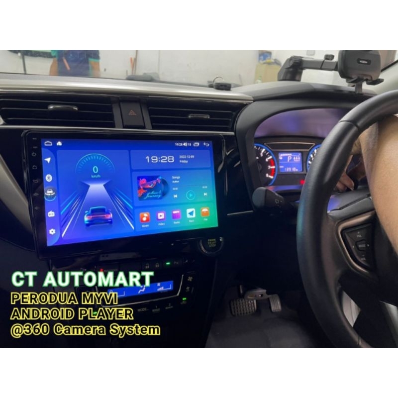 PERODUA AXIA/MYVI ANDROID PLAYER 3D 360 BIRD VIEW + 4 SIDE DVR VIDEO