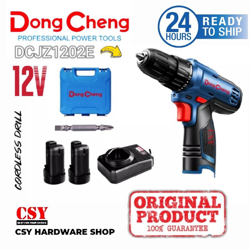 Dong Cheng Cordless Driver Drill DCJZ1202E New (12V) Shopee Malaysia