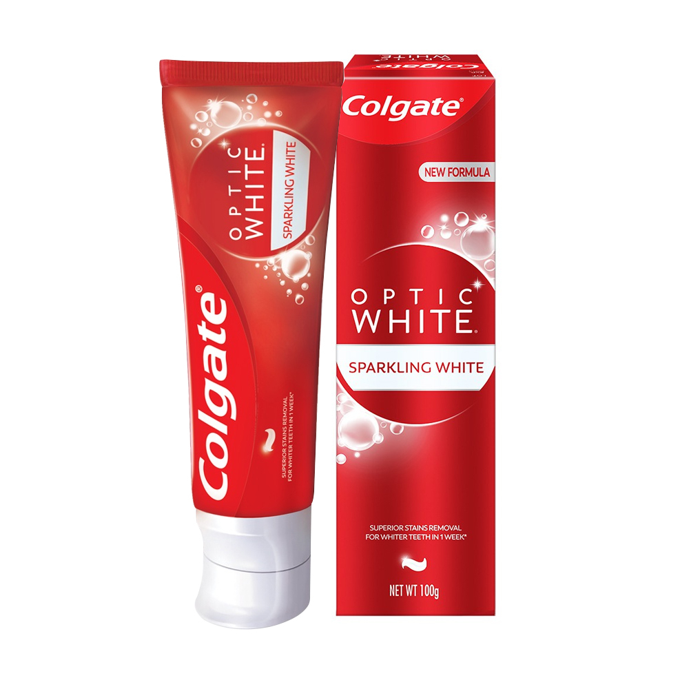 COLGATE OPTIC WHITE-SPARKLING WHITE WHITENING TOOTHPASTE 100G | Shopee ...