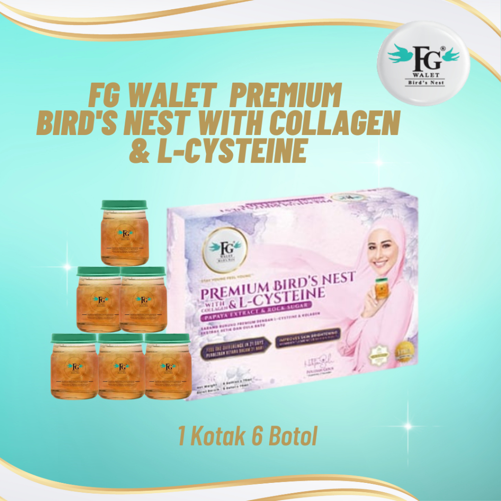 FG Walet Premium Bird's Nest with Collagen, LCysteine & Papaya Extract