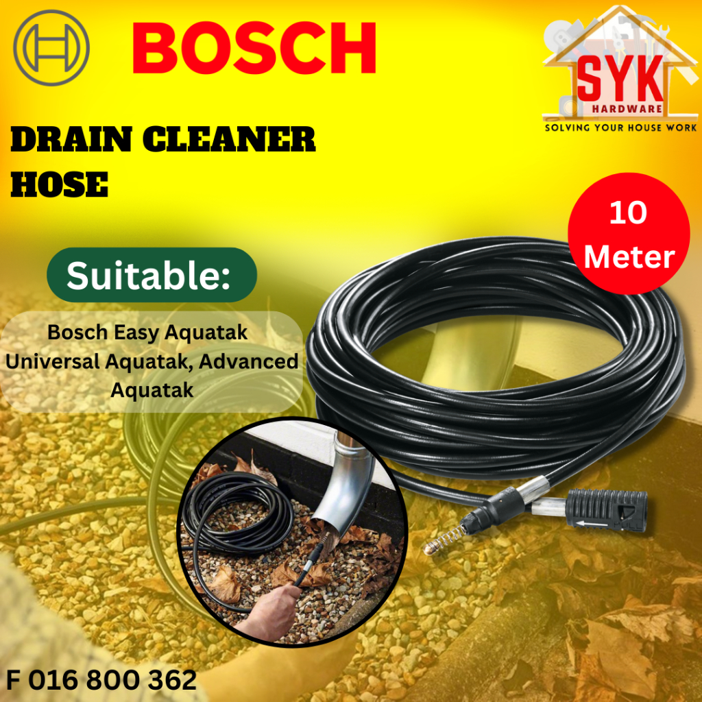 SYK Bosch Drain Cleaner Hose High Pressure Cleaning Hose Aquatak