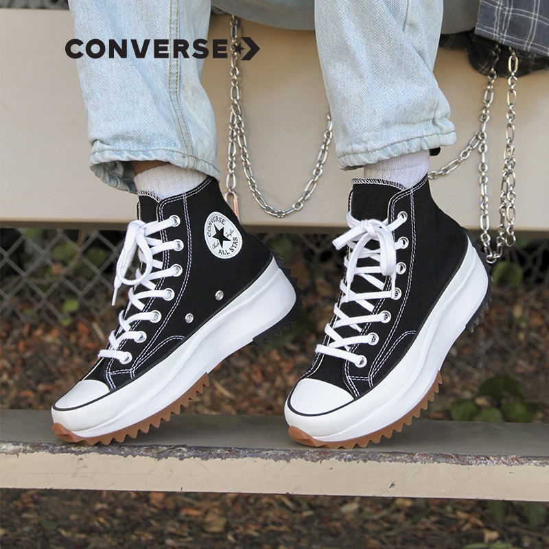 【Ready stock】2colors Converse Run Star Hike 1970s High Top Canvas Shoes