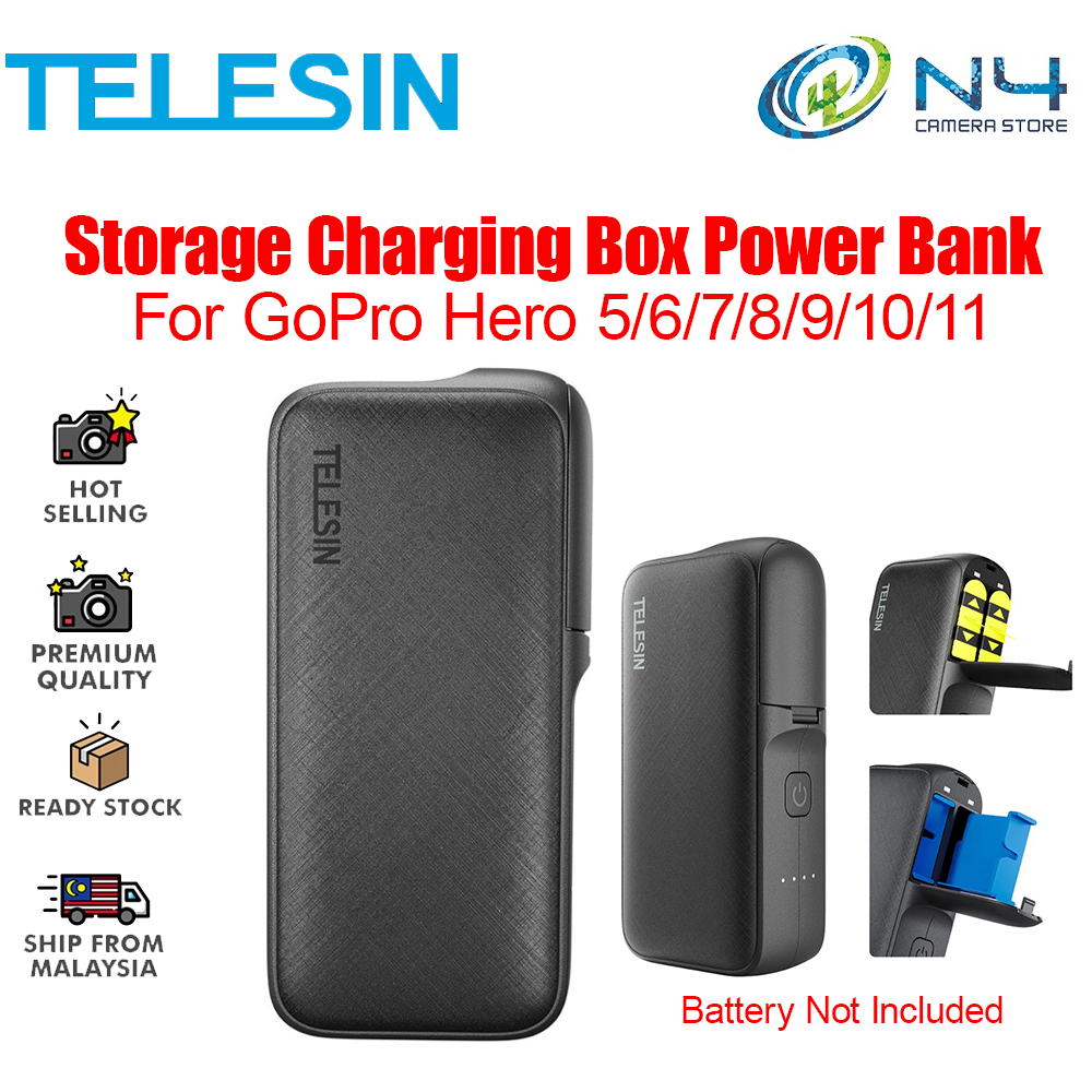 TELESIN GPPB001 Storage Charging Box Power Bank for GoPro Battery