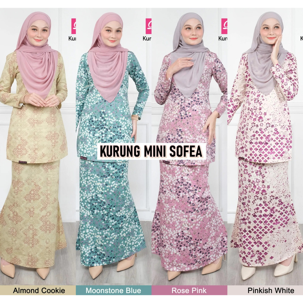 Baju Kurung Mini Sofea Eksklusif Dhia Cotton Size Xs Hingga 4xl Raya 2023 100 Cotton 1618