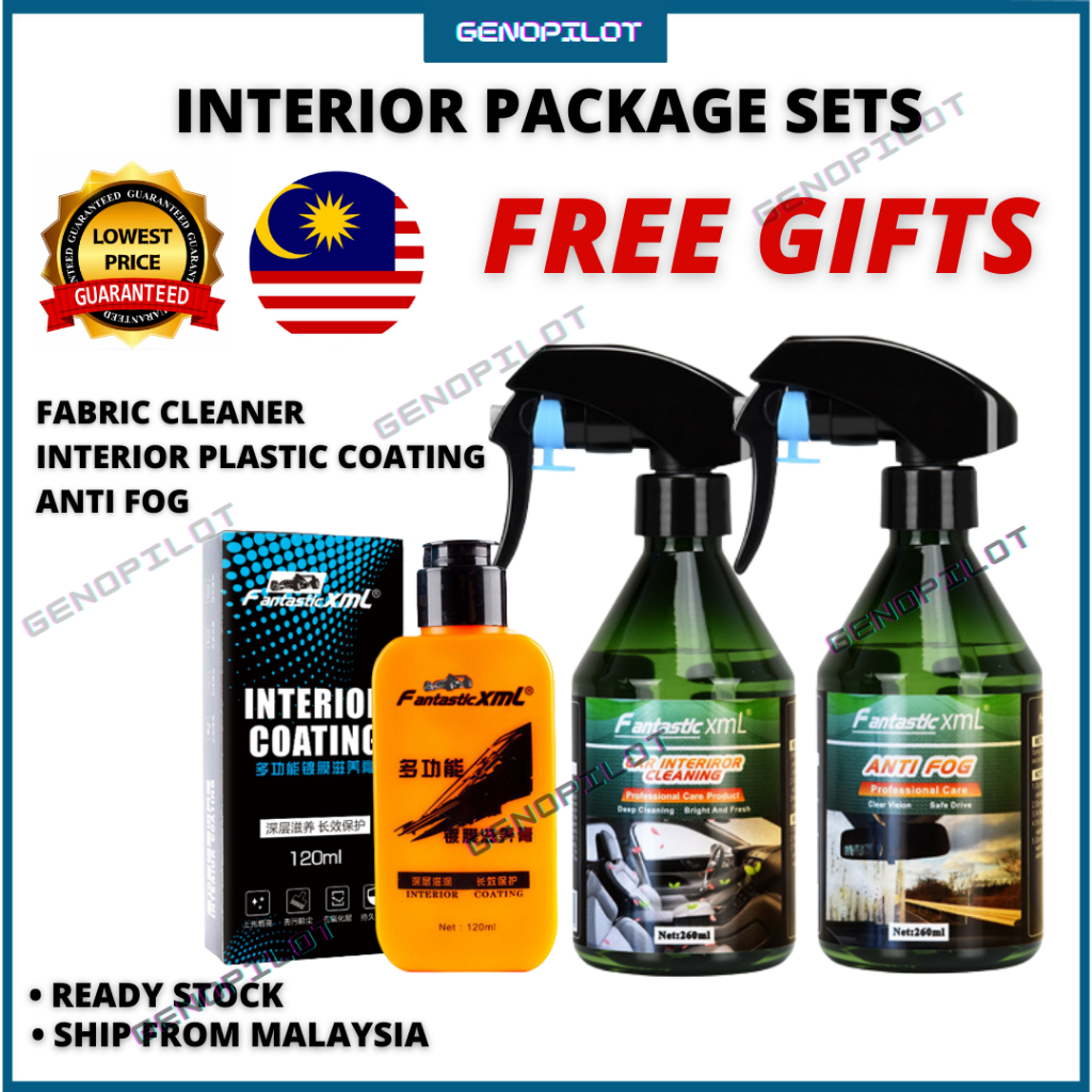INTERIOR SET【 Fabric Cleaner + Interior Coating + Anti Fog 】Cleaning