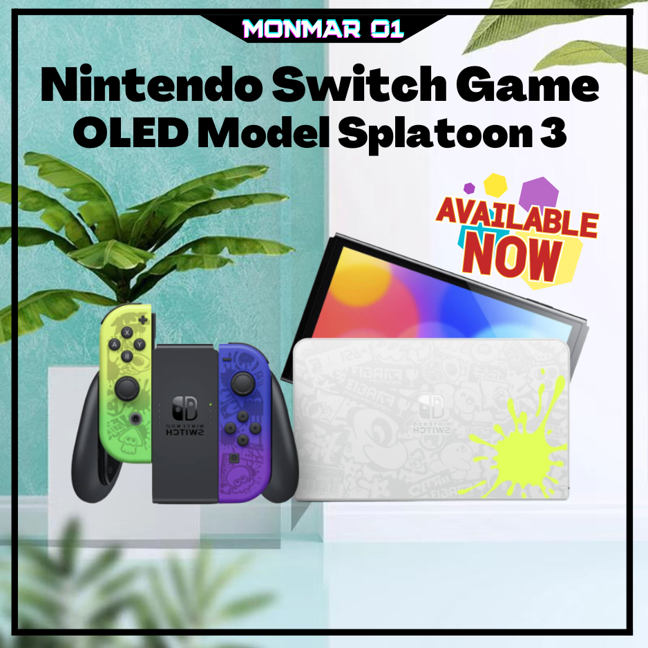[READY STOCK] Nintendo Switch OLED Model Splatoon 3 Limited edition