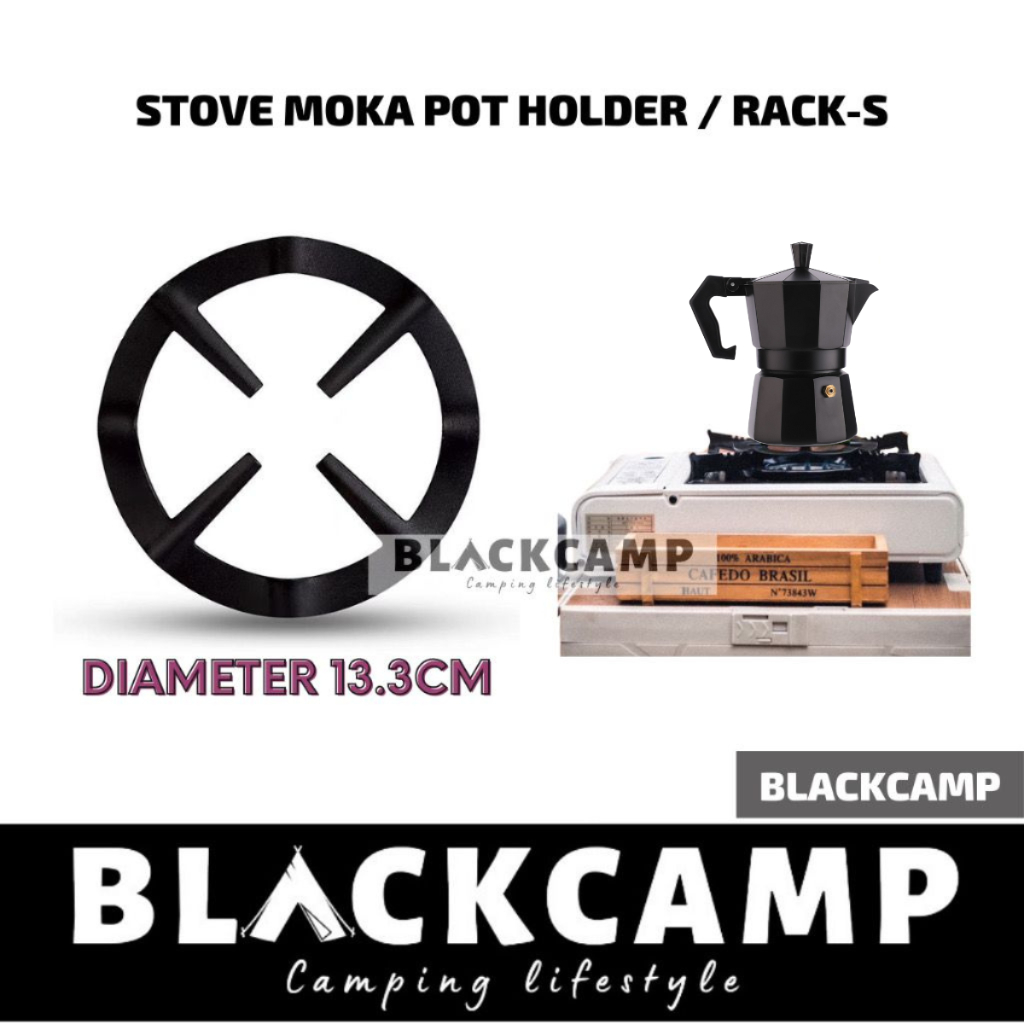 Camping Stove Moka Pot Holder Shelf Paper Filter Moka Pot Ring Support