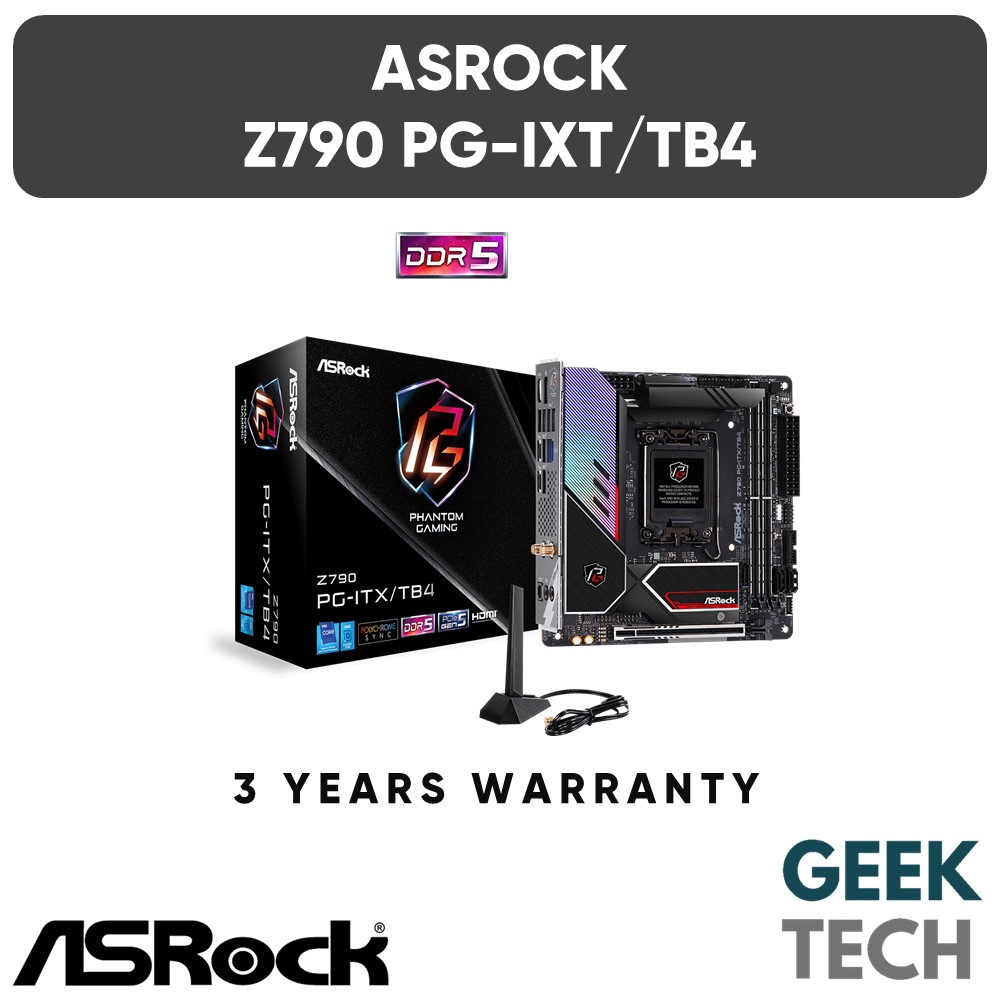 ASRock Z790 PG-ITX/TB4 ITX Motherboard - Supports Intel 12th/13th Gen ...