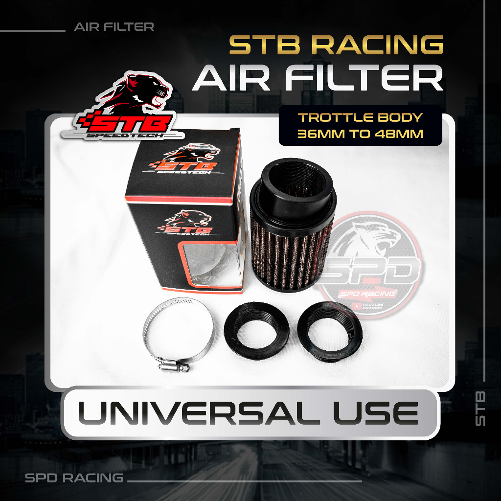 STB RACING Air filter Racing For Universal Trottle Body （36mm to 48mm