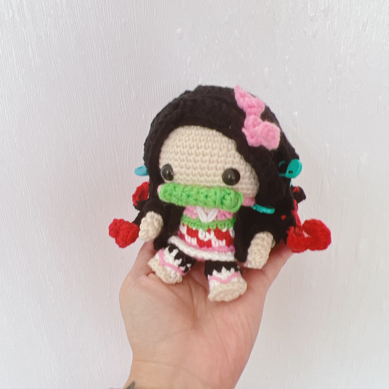 Nezuko crochet doll (handmade) preorder Shopee Malaysia